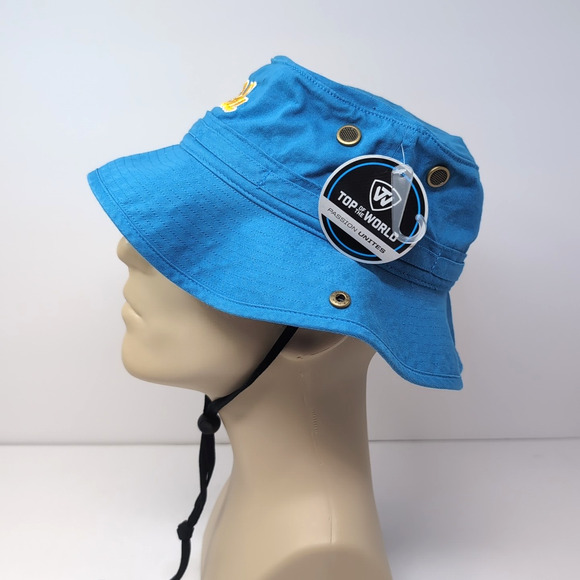 UCLA Bruins NCAA Bucket Hat OS One Size Blue Gold Embroidered Adjustable NEW NWT - Picture 4 of 11